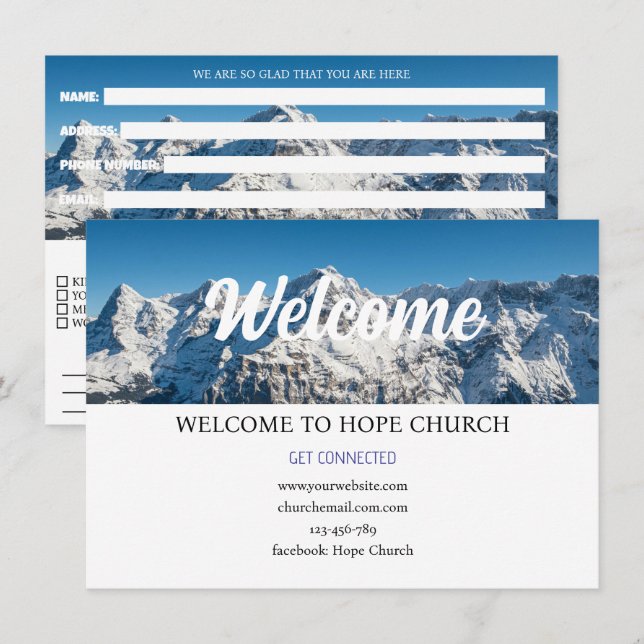 Higher Ground Church Connection Card (Front/Back)