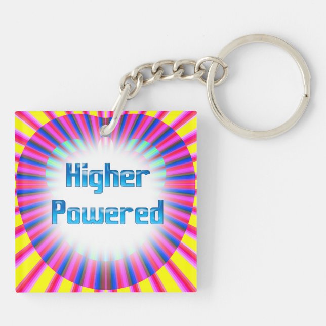 Higher Powered Vibrant Energy Key Ring (Back)