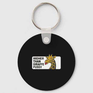 Higher than giraffe key ring