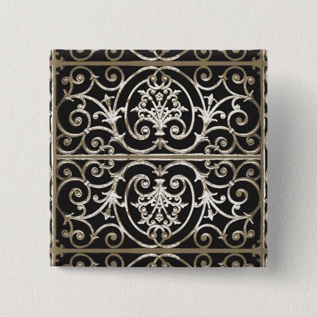 Highgate Iron 15 Cm Square Badge (Front)