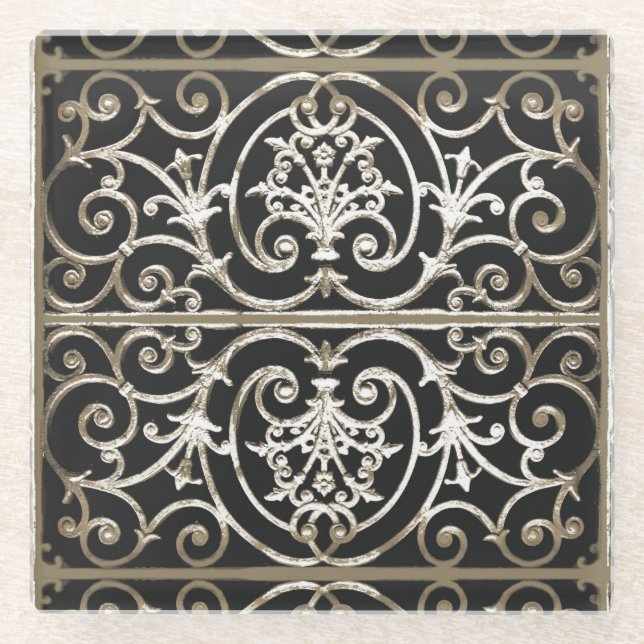 Highgate Iron Glass Coaster (Front)