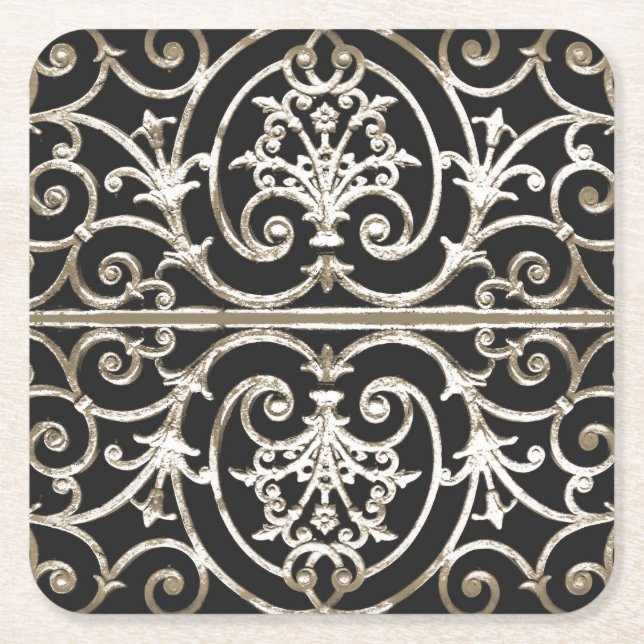 Highgate Iron Square Paper Coaster (Front)