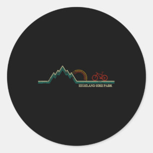 Highland Bike Park New Hampshire Mountain Biking  Classic Round Sticker