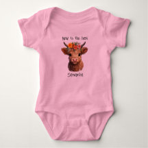  Highland Calf Personalised Baby Bodysuit
