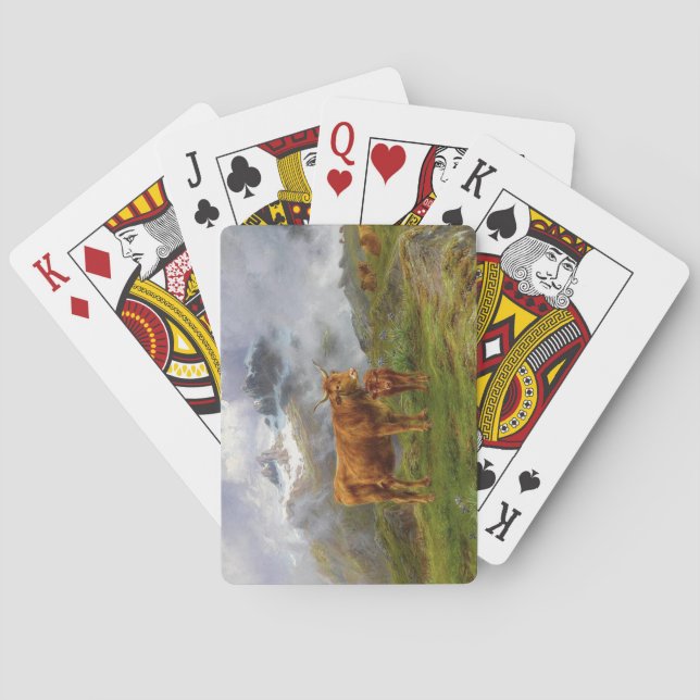 Highland Cattle (by Rosa Bonheur) Playing Cards (Back)