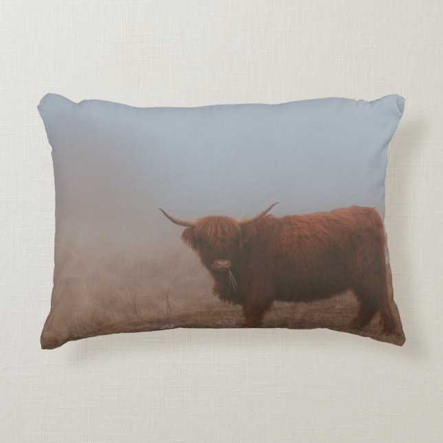 HIGHLAND CATTLE COW DECORATIVE CUSHION (Front)