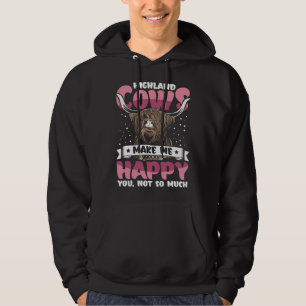 Highland Cattle Cute Highland Cows Make Me Happy f Hoodie