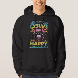 Highland Cattle Cute Highland Cows Make Me Happy f Hoodie