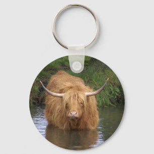 Highland Cattle Key Ring