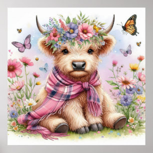 Highland Cow 4 Poster