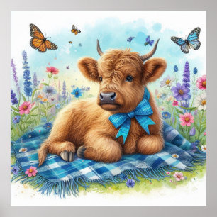 Highland Cow 8 Poster