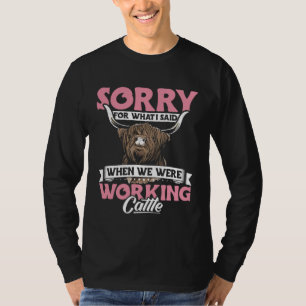 Highland Cow Apparel Highland Cattle Farmer for Wo T-Shirt