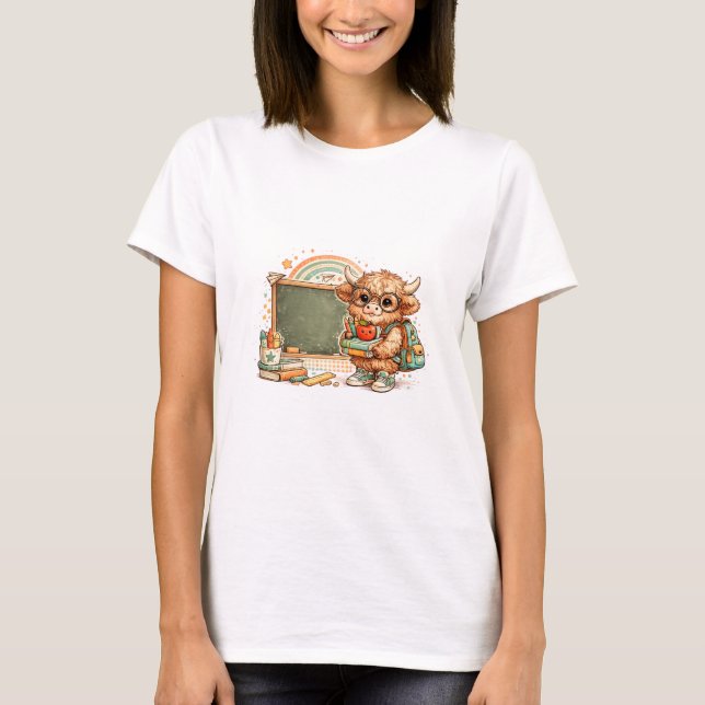 Highland Cow Back to School Shirt (Front)