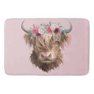 Highland Cow Bath Mat
