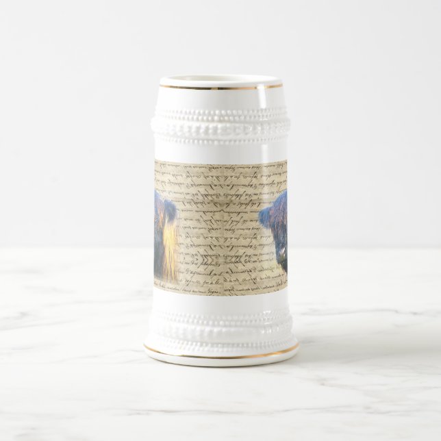 Highland cow beer stein (Center)