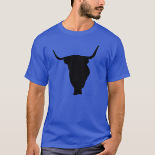 Highland Cow Black Print T-Shirt