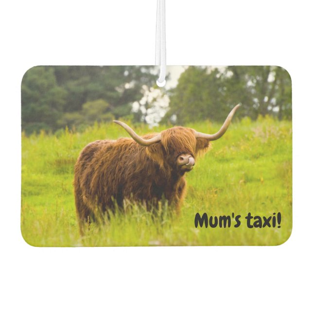 Highland Cow Car air freshener (Front)
