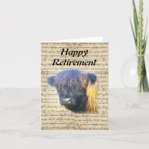Highland cow card