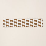Highland cow cartoon illustration  scarf<br><div class="desc">Highland cow cartoon illustration</div>