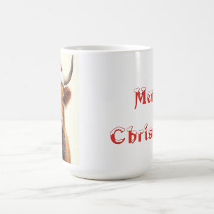 Highland Cow Christmas Coffee Mug