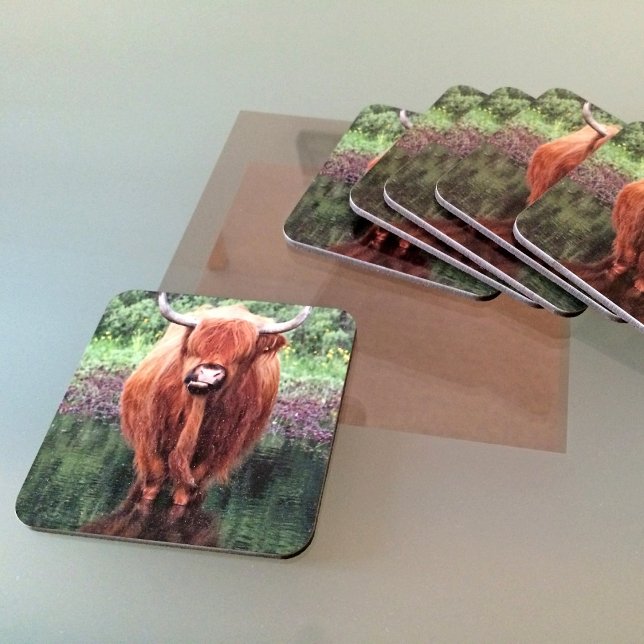 Highland cow coaster (Creator Uploaded)
