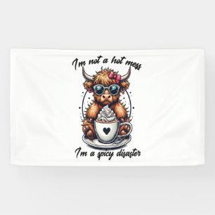 Highland Cow Coffee , Coffee Cow Banner