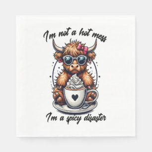 Highland Cow Coffee , Coffee Cow  Napkin
