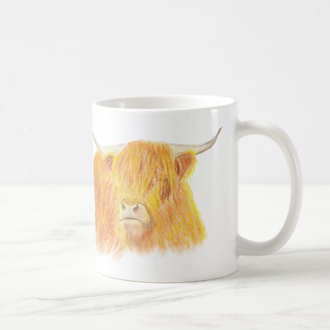 Highland cow coffee mug (Right)
