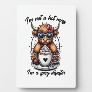 Highland Cow Coffee Png, Coffee Cow Png Plaque