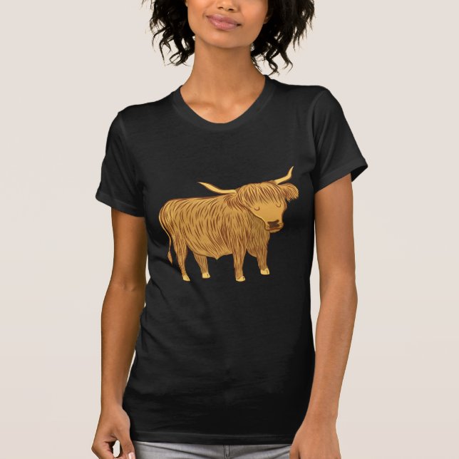 highland cow (coo) T-Shirt (Front)