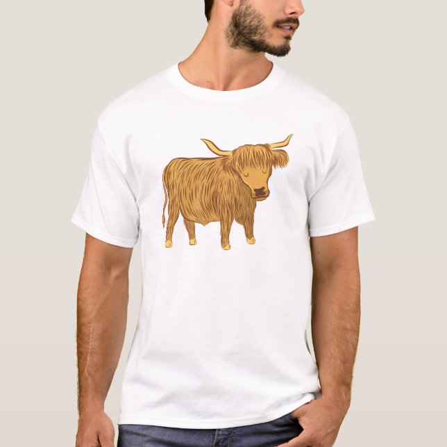 highland cow (coo) T-Shirt (Front)