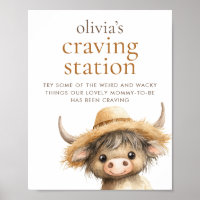 Highland Cow Cravings Station Baby Shower
