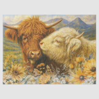 Highland Cow Decoupage Tissue Paper