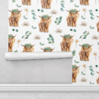Highland Cow Eucalyptus Baby Room Nursery