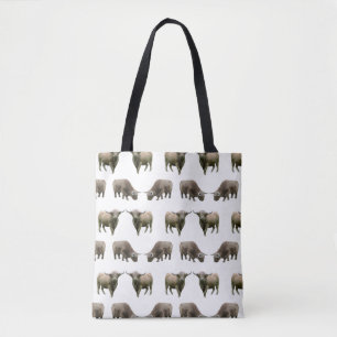 Highland Cow Frenzy All Over Print Bag
