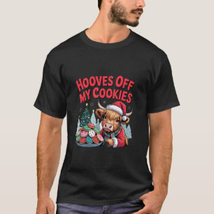 Highland Cow Funny Christmas Cute Cows Lover Santa T-Shirt