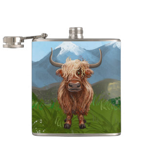 Highland Cow Gifts & Accessories Hip Flask