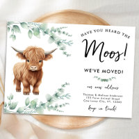 Highland Cow Greenery Farm New Address Moving