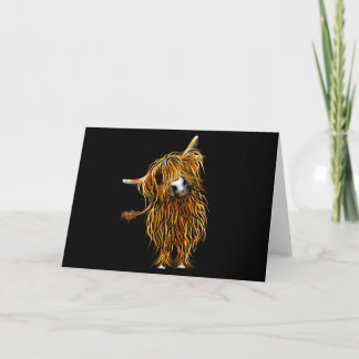 HiGHLaND CoW GReeTiNGS CaRD ' CoooWeee '
