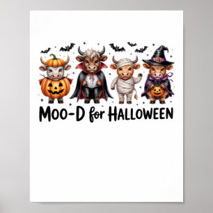Highland Cow Halloween Spooky Season (2) Poster
