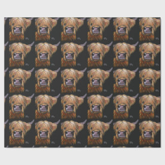 Highland Cow 'Henry' Wrapping Paper