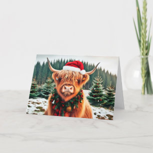 Highland Cow Holiday Card