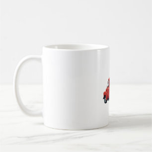 Highland Cow in Truck Farm Farmer Christmas Cow Ca Coffee Mug