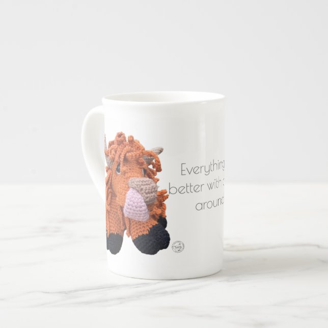 Highland Cow Jumbo Mug (Front Left)