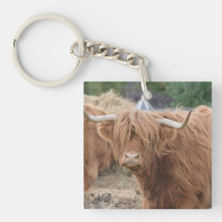 Highland Cow Key Ring