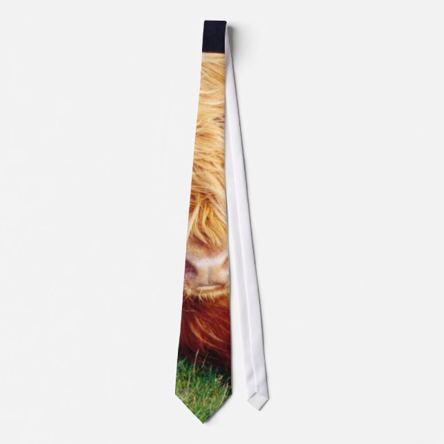 Highland Cow Photo Tie (Front)