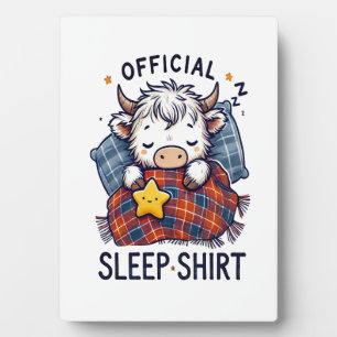 Highland Cow Png, Official Sleep Png Plaque