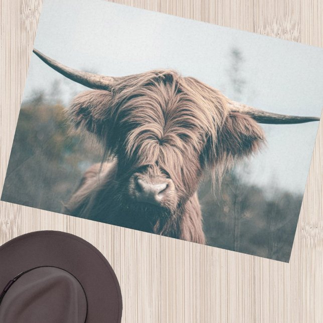 Highland cow portrait tissue paper (Creator Uploaded)