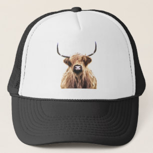 Highland Cow Portrait Trucker Hat