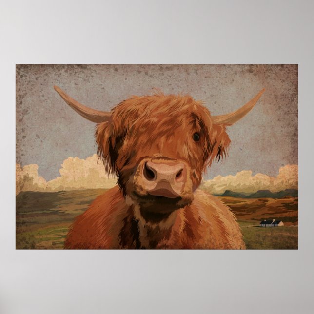 Highland Cow Poster (Front)
